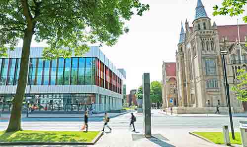 A view of Manchester University learning commons