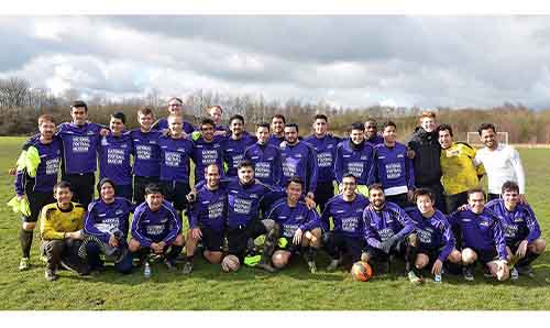 The AMBS student football team